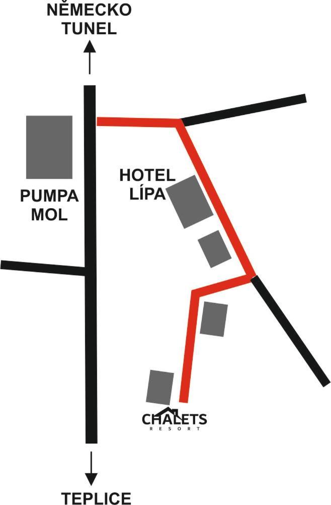 Chalets Resort Cínovec Kültér fotó